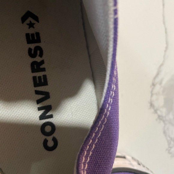 Converse Chuck Taylor Electric Purple Low-Top Sneakers - Picture 9 of 10